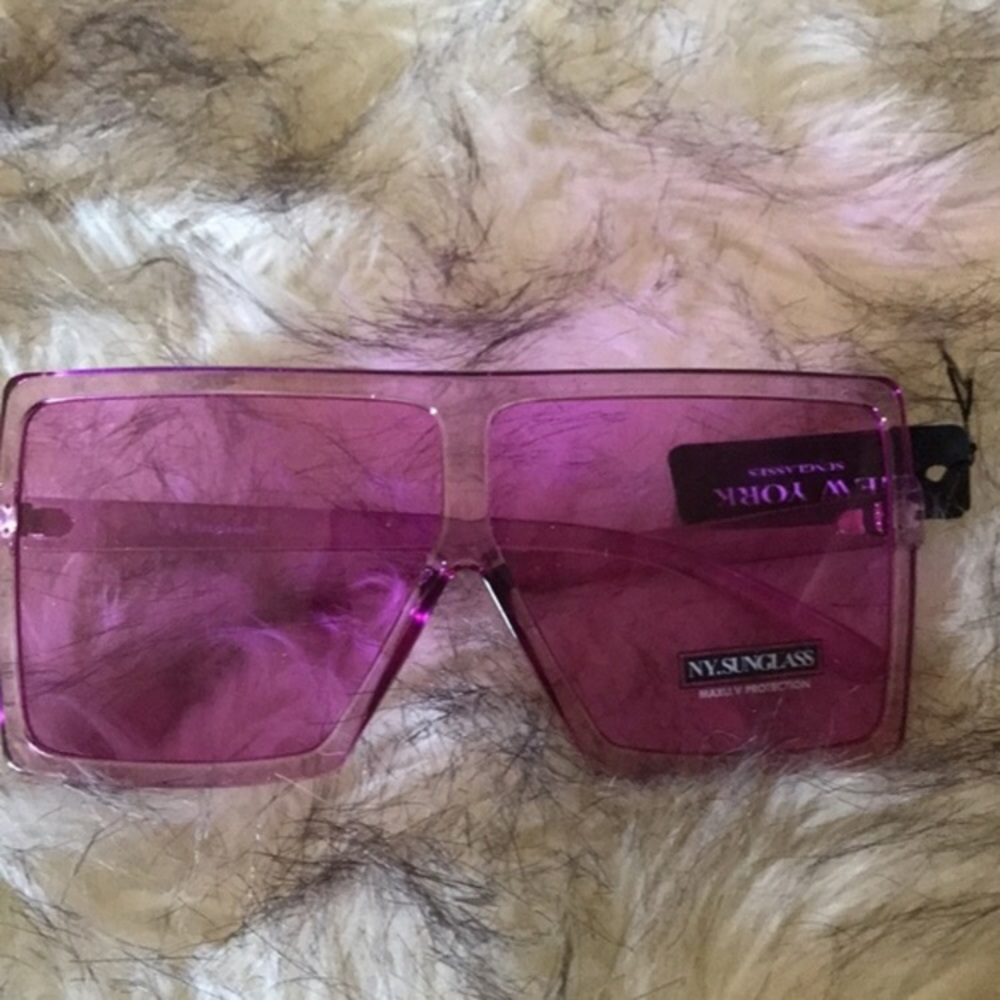 Purple Flat Top Sunglasses
